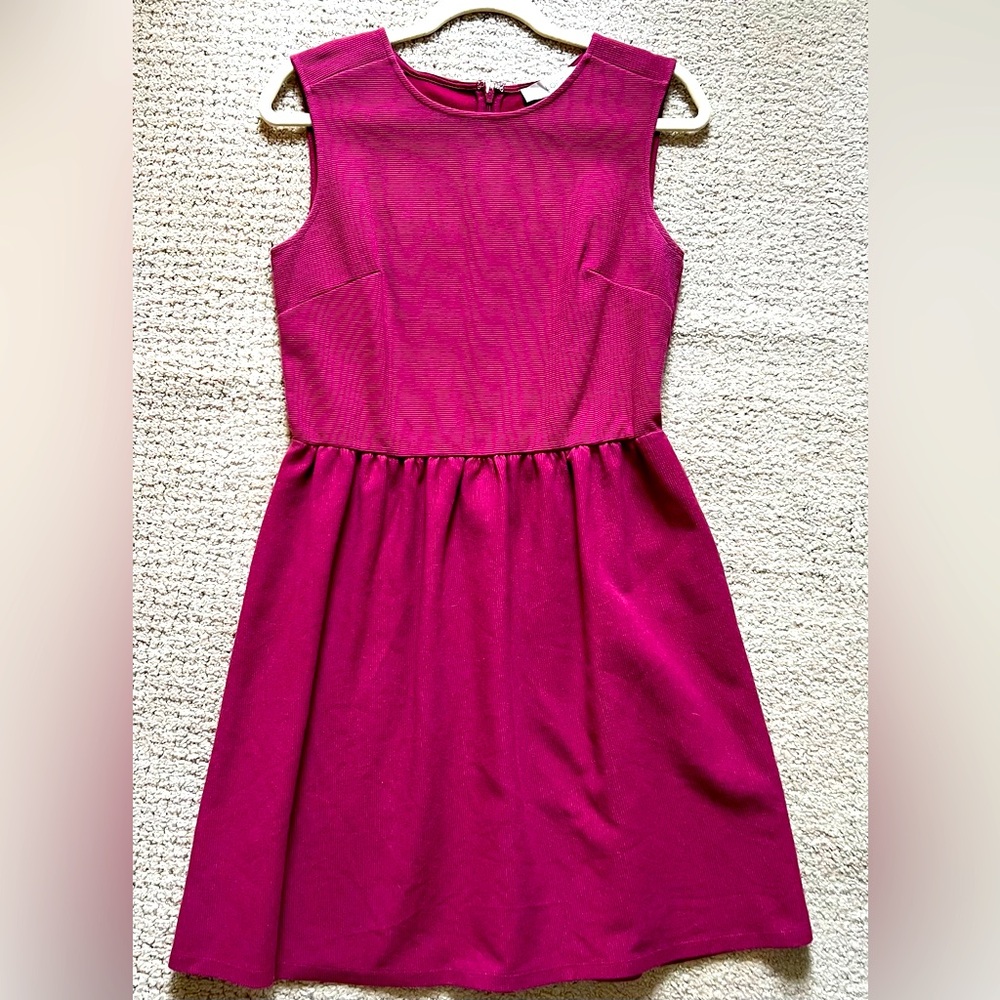 Loft Dress, Burgundy, size 6